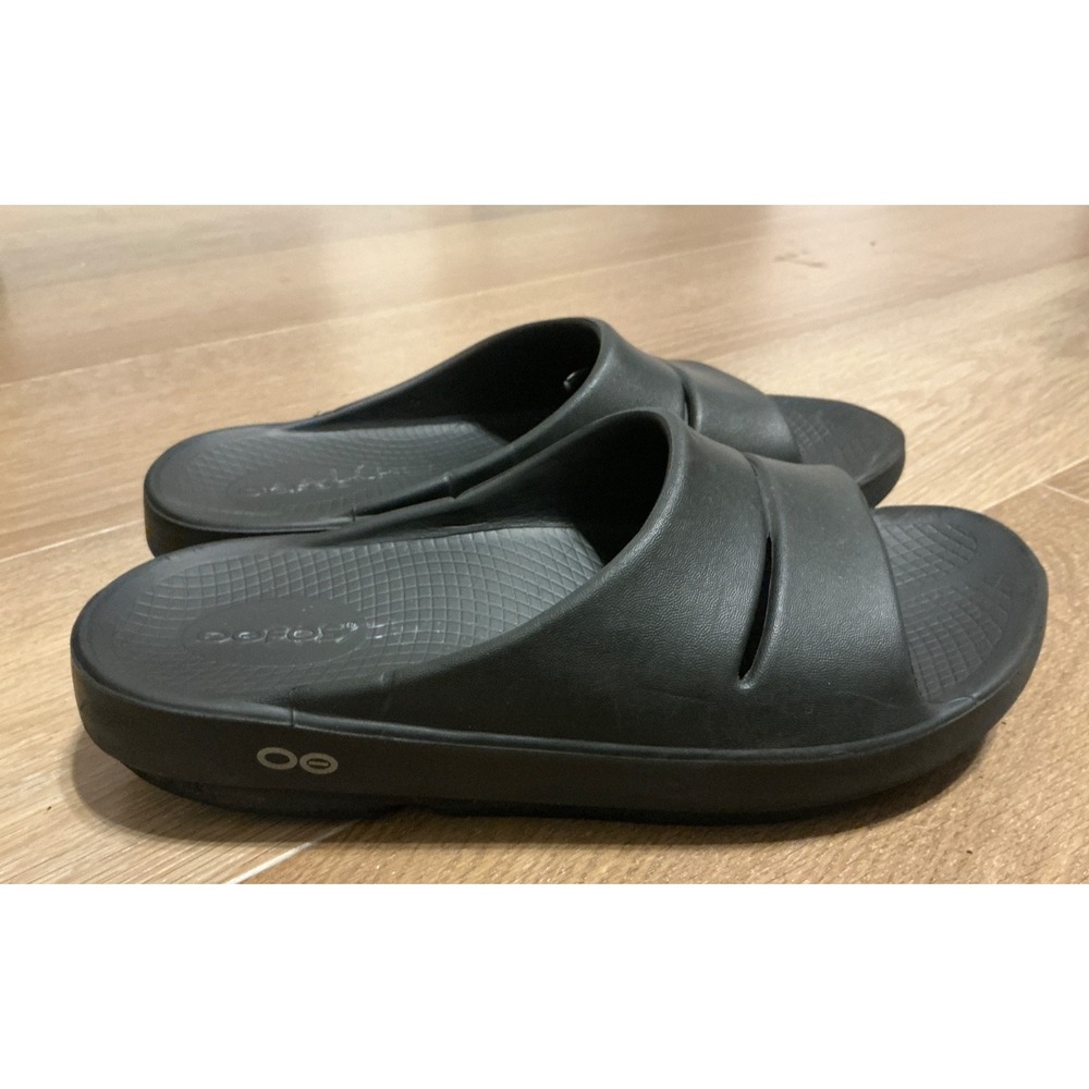 OOFOS OOahh Size Men's 6 / Women's 8 Unisex Slide Sandals - Black